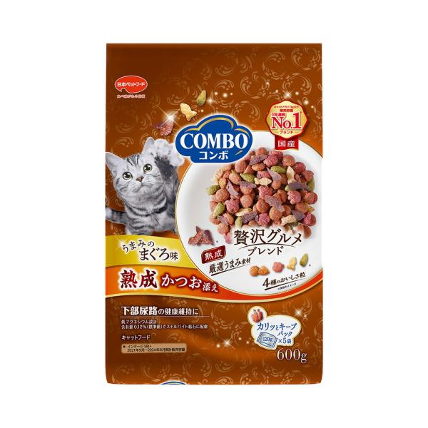 キャットフード　コンボ　キャット　まぐろ味・熟成かつお添え　６００ｇ
