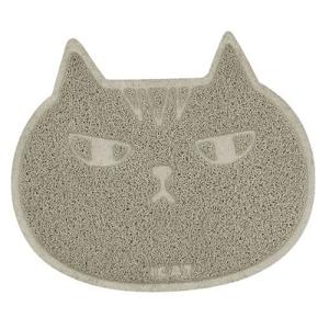 猫砂　ｉＣａｔ　砂取りマット　キャットフェイス　アイボリー　アイキャット