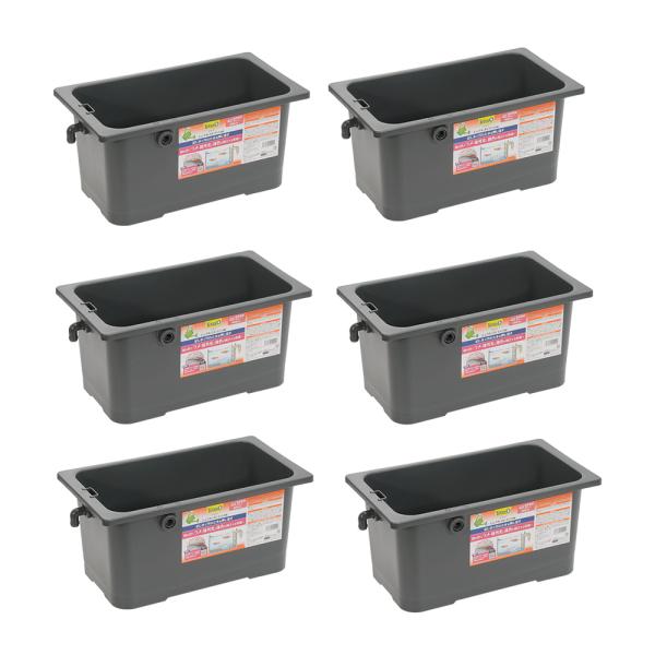 テトラ　じょうろでキレイメダカ鉢　４０　色光育成グレー×６　めだか　水槽　鉢　屋外　水足しだけで水換...