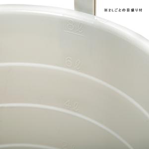 ピジョンバケツ 8L ホワイト ホース固定具・...の詳細画像3