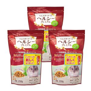 日本ペットフード　ハムスターフード　ヘルシープレミアム　ソフト　２５０ｇ×３袋　ペレット｜chanet