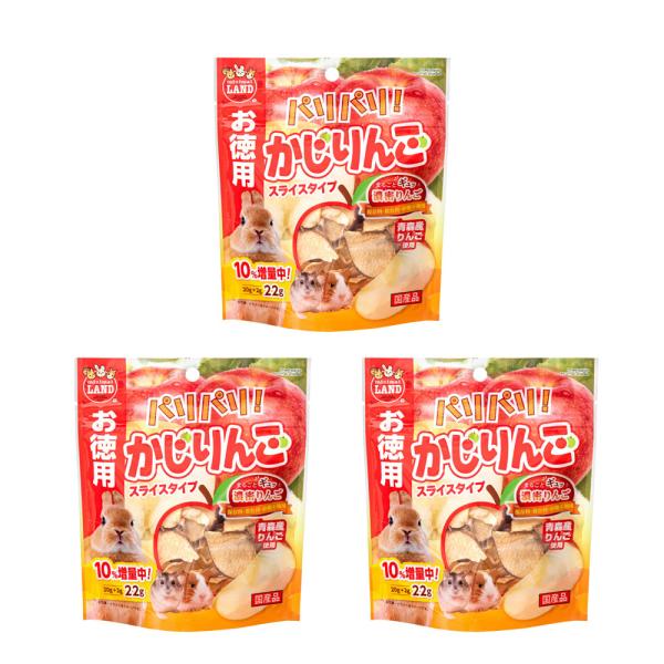 マルカン　パリパリ！　かじりんご　お徳用　２０ｇ×３　小動物　おやつ　果物