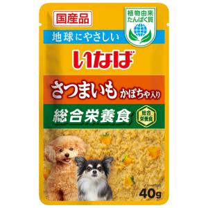 いなば　植物由来たんぱく質パウチ　さつまいも　かぼちゃ入り　４０ｇ｜chanet