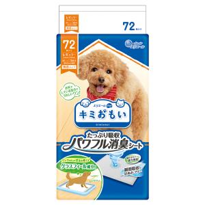 犬　ペットシーツ　エリエール　キミおもい　パワフル消臭シート　レギュラー　７２枚｜chanet