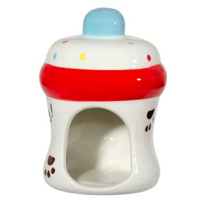 三晃商会 素焼きハウス きのこ ドワーフ ハムスター ハウス 陶器製