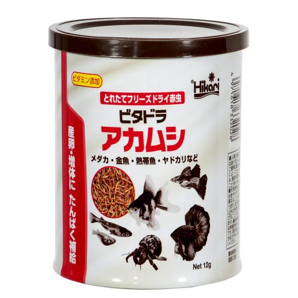 キョーリン　ビタドラアカムシ　１２ｇ　メダカ　金魚　熱帯魚　ヤドカリ　ビタミン強化