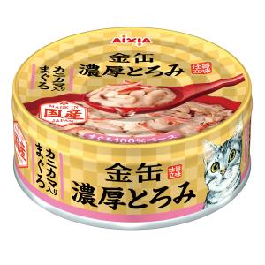 金缶　濃厚とろみ　カニカマ入りまぐろ　７０ｇ×４８缶　キャットフード　猫　ウェット　缶詰｜chanet