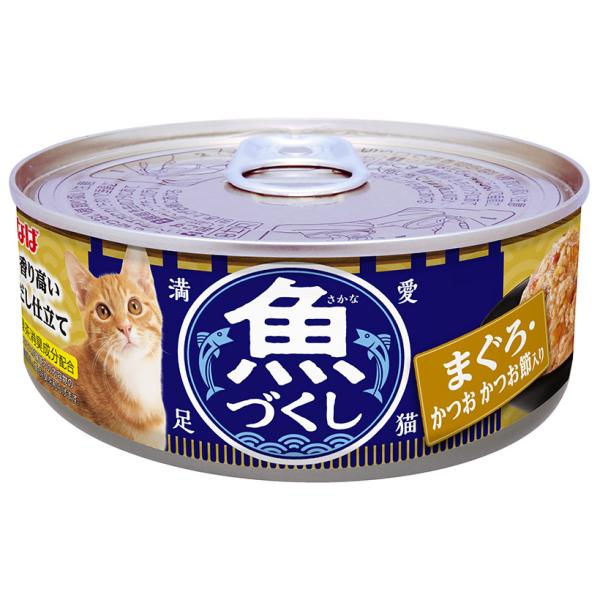 いなば　魚づくし缶　まぐろ・かつお　かつお節入り　６０ｇ