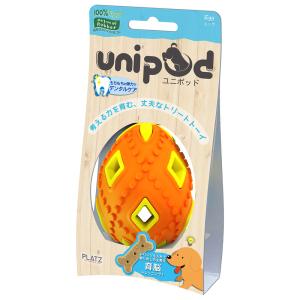 プラッツ　ｕｎｉｐｏｄ　ユニポッド　エッグ　オレンジ　犬用おもちゃ　知育トーイ｜chanet