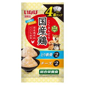 いなば　国産鶏　４個パック　とり軟骨・チーズバラエティ　７０ｇ×４袋