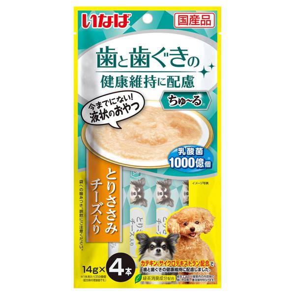 いなば　ちゅーる　歯と歯ぐきに配慮　とりささみ　チーズ入り　１４ｇ×４本