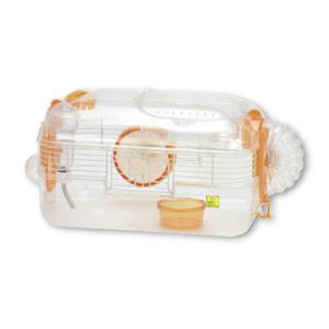 《終売》三晃商会　ルックルック　フォーチュンＤ　オレンジ（５１×２８×２３ｃｍ）　ハムスター　マウス　ケージ