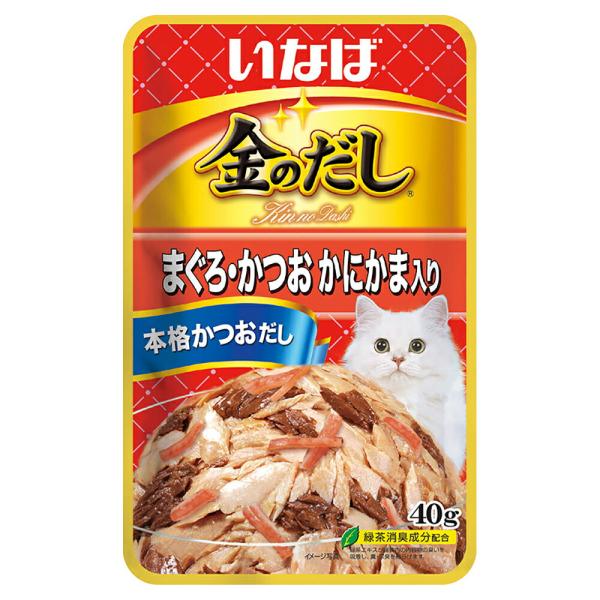 いなば　金のだし　まぐろ・かつお　かにかま入り　４０ｇ×１６