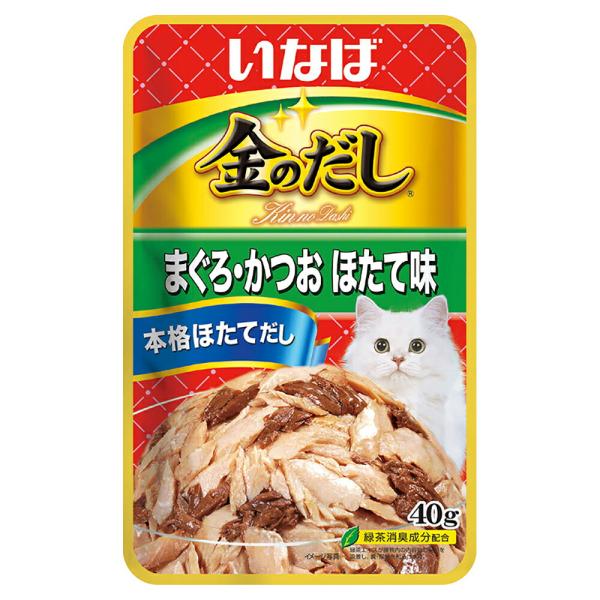 いなば　金のだし　まぐろ・かつお　ほたて味　４０ｇ×１６