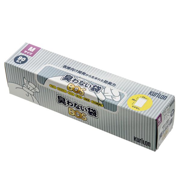 臭わない袋　ＢＯＳ　白色　Ｍサイズ　９０枚入　犬　猫　お散歩