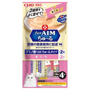アウトレット品　いなば　ＣＩＡＯ　チャオ　ｆｏｒ　ＡＩＭ　ちゅ〜る腎臓の健康維持に配慮　まぐろ　１４ｇ×４本×６　ちゅーる　猫　訳あり