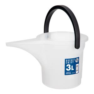 大和プラスチック　バケツ・エンジョイ　３型　クリア　水差し　水替え｜チャーム charm ヤフー店