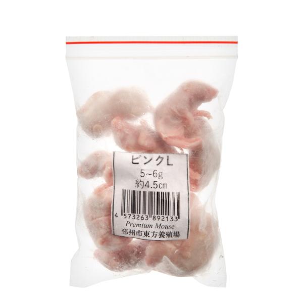 冷凍★ＳＰＦマウス　ピンクマウスＬ（１０匹）（約４．５ｃｍ・５〜６ｇ）　冷凍マウス　高品質　別途クー...