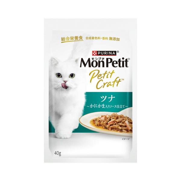 モンプチ　プチクラフト　ツナ　かにかま入りソース仕立て　４０ｇ×４８