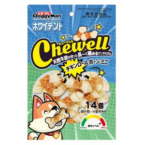 ドギーマン　ホワイデント　Ｃｈｅｗｅｌｌ　チキンロールボーンミニ　１４個｜chanet