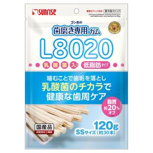 ゴン太の歯磨き専用ガム　ＳＳサイズ　Ｌ８０２０乳酸菌入り　低脂肪　１２０ｇ