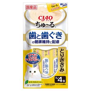 いなば　ＣＩＡＯ　ちゅ〜る　歯と歯ぐきの健康維持に配慮　とりささみ　８ｇ×４袋