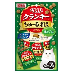 いなば　ＣＩＡＯ　クランキーちゅ〜る和え　ほたて味　６ｇ×７袋　ちゅーる　チュール　猫