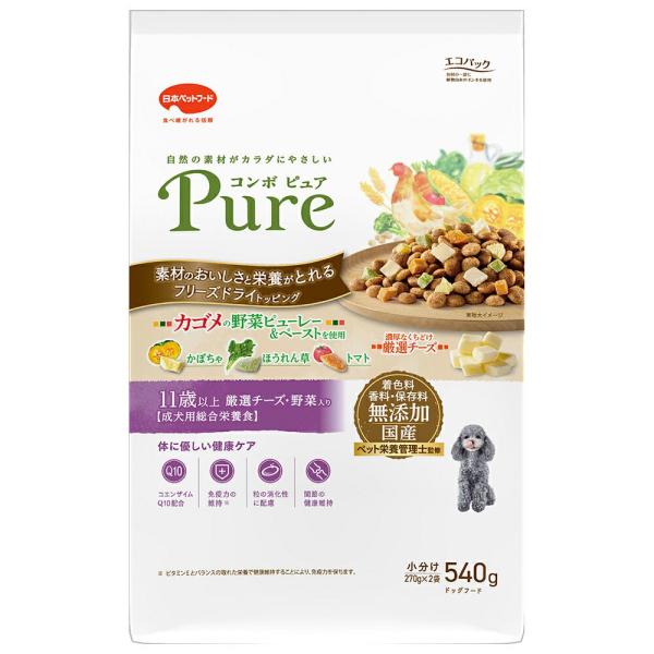 ドッグフード　コンボ　ピュア　ドッグ　１１歳以上　５４０ｇ（２７０ｇ×２袋）