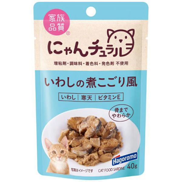 はごろもフーズ　にゃんチュラル　パウチ　いわしの煮こごり風　４０ｇ×１２