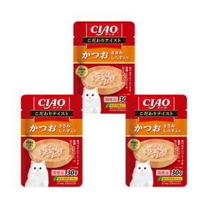 いなば　ＣＩＡＯこだわりテイスト　かつお　ささみ・しらす入り　３０ｇ×３｜chanet