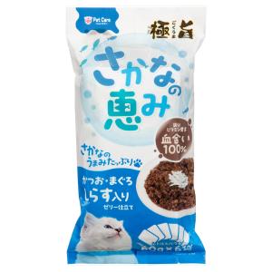 極旨パウチ さかなの恵み かつお・まぐろ ささみ入り ゼリー仕立て