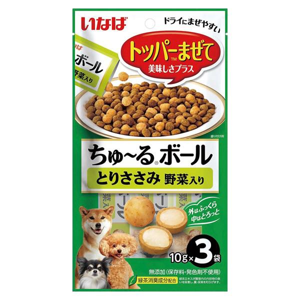 いなば　ちゅ〜るボール　とりささみ　野菜入り　１０ｇ×３袋