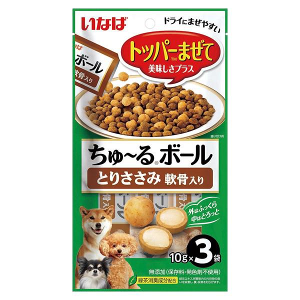 いなば　ちゅ〜るボール　とりささみ　軟骨入り　１０ｇ×３袋