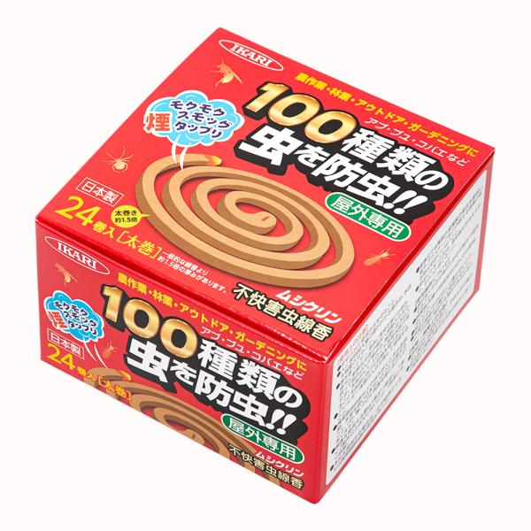 イカリ消毒　ムシクリン　不快害虫線香　２４巻き　防虫　虫よけ　虫除け