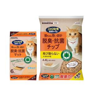 ニャンとも清潔トイレ 脱臭・抗菌マット 6枚×2 ＋ 脱臭・抗菌チップ