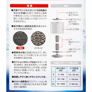 カミハタ リオ バクトサージ スポンジフィルター Lの詳細画像2