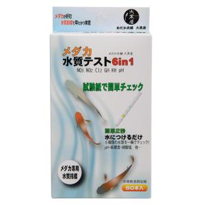 めだか本舗大黒屋　メダカ用　水質検査紙　６ｉｎ１　５０本入り