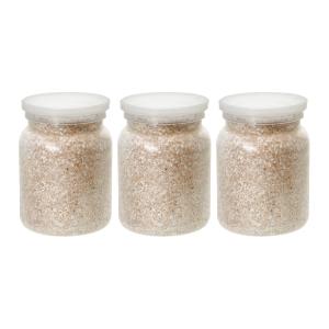 菌糸ビン　月夜野きのこ園　ＥＰ−８００　オオヒラタケ×３　透明ボトル