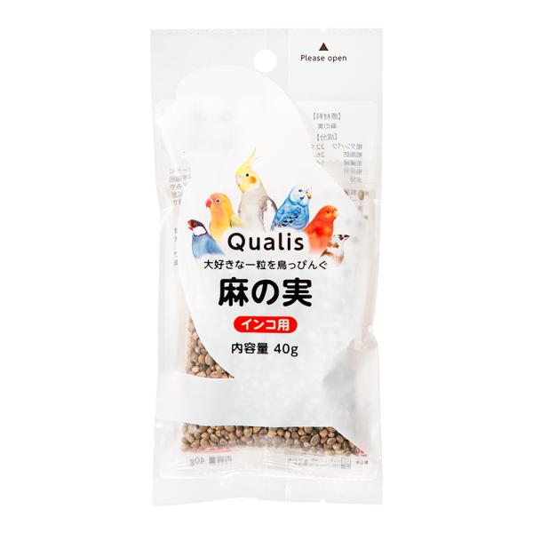 クオリス　鳥っぴんぐ　麻の実　４０ｇ　鳥　フード　餌　えさ