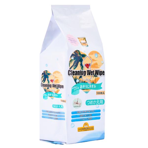 ペット用　おそうじタオル　詰替　１００枚入　ポイ太くんシリーズ