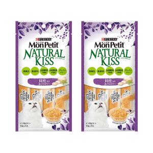 モンプチ　ナチュラルキッス　貝柱入りまぐろゼリー　４０ｇ（１０ｇ×４本）×２