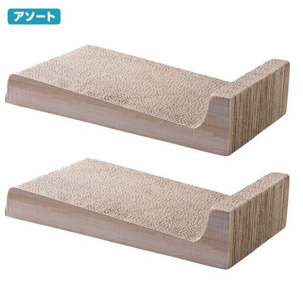 猫用　爪とぎ　クリーンミュウ　ミュウミュウつめみがき　ベッドタイプ　１Ｐ　２個セット