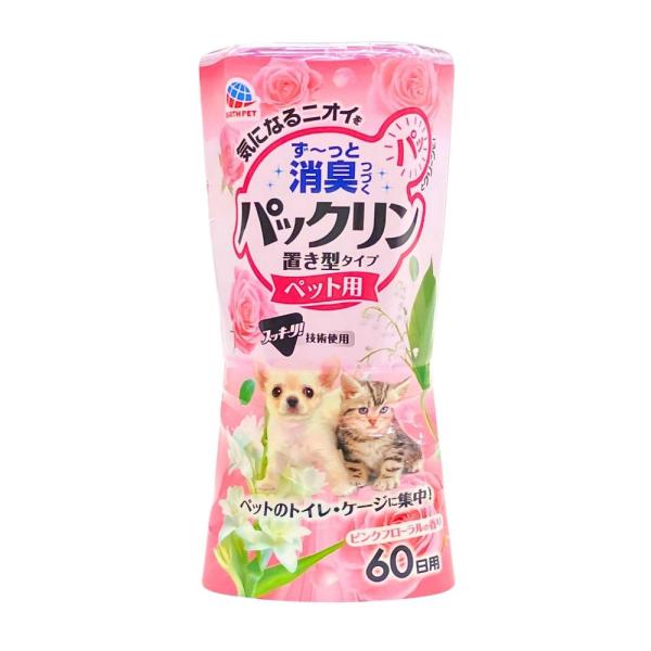 アース・ペット　パックリン　リキッド　ピンクフローラルの香り　４００ｍｌ　ペット用　置き型タイプ　消...