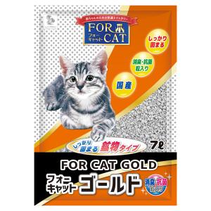 猫砂　新東北化学工業　フォーキャット　ゴールド　７Ｌ　ベントナイト　国産　お一人様３点限り