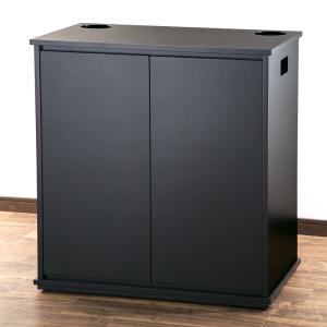 （大型）（組立済み）アクロ　水槽台　７５×４５×８０　穴有り　黒　本州四国送料無料・同梱不可・代引不可　２２０サイズ