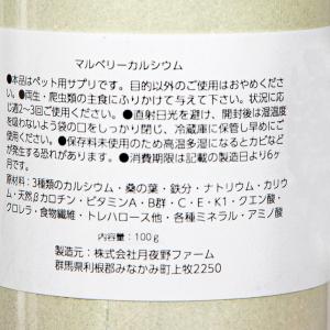 マルベリーカルシウム 100g 爬虫類・両生類...の詳細画像2