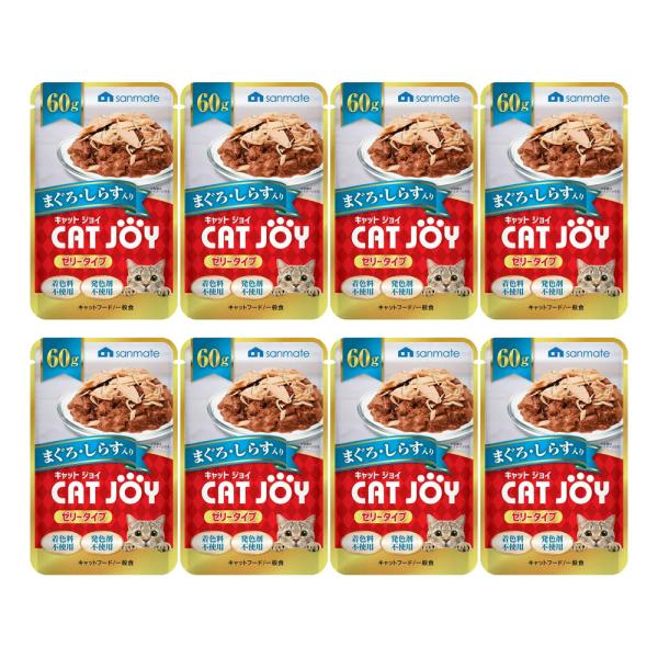 サンメイト　ＣＡＴ　ＪＯＹ　パウチ　まぐろ・しらす入り　６０ｇ×８　キャットフード　ウェットフード