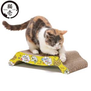 猫壱 バリバリベッド M 猫柄 爪とぎ