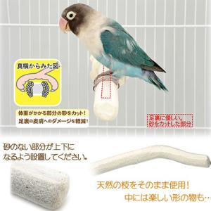 三晃商会 爪とぎパーチ ストレート 鳥 止まり木の詳細画像1