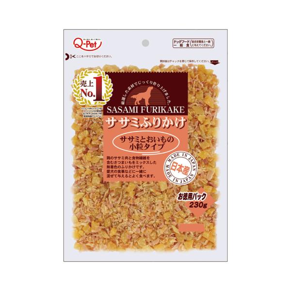 九州ペット　ササミふりかけ　ササミとおいもの小粒タイプ　２３０ｇ